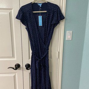Draper James Navy Polkadot WRAP dress